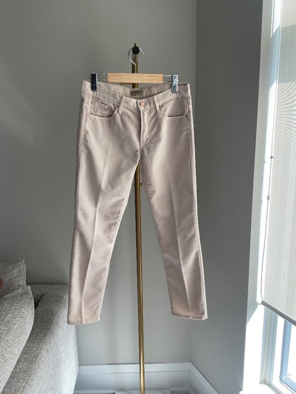 MOTHER Skinny, Not Skinny Pants Deluxe Twill